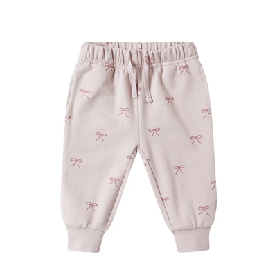 quincy mae Relaxed Fleece Sweatpant - Bows