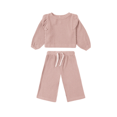 Ruffle Cozy Set - Rose