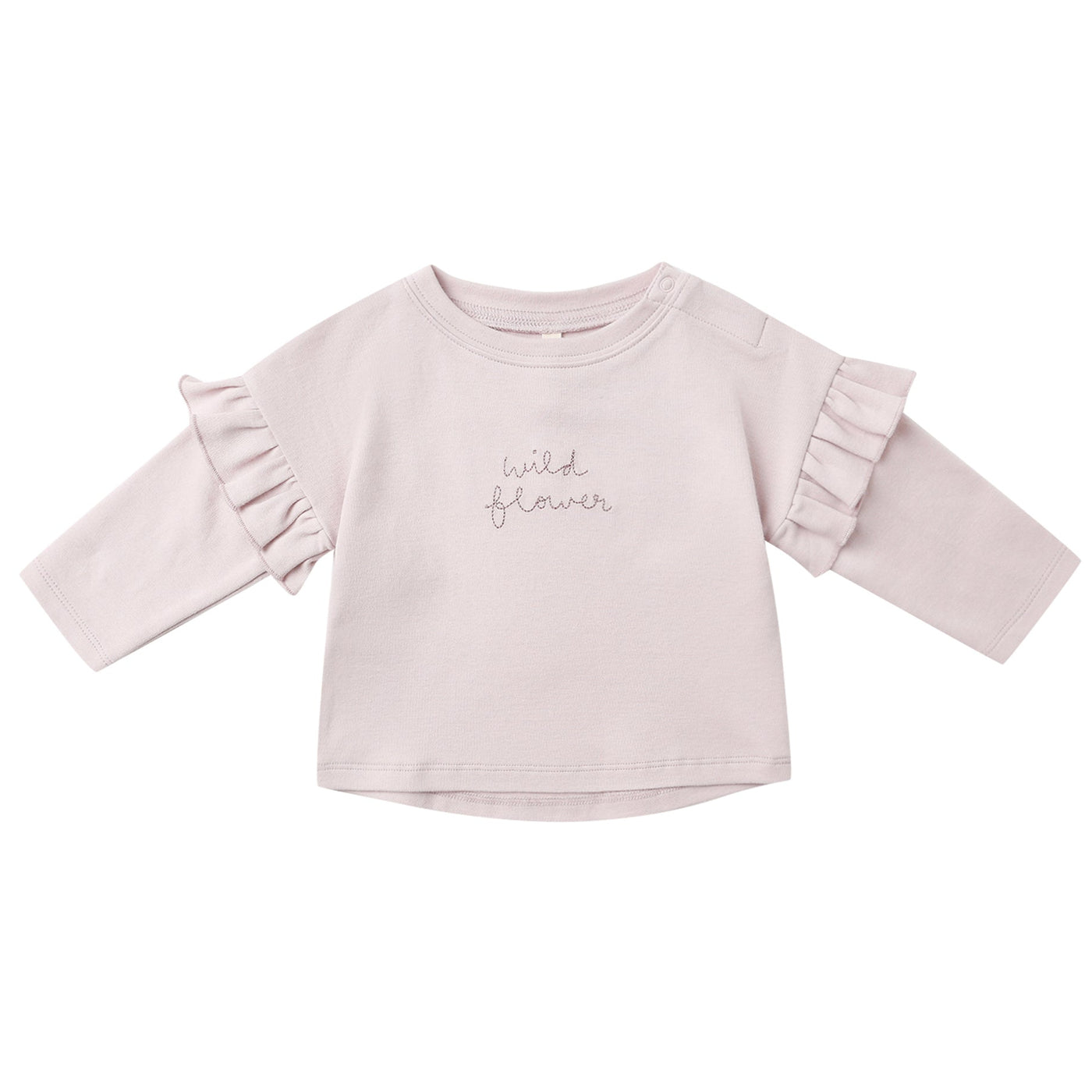quincy mae Ruffle Long Sleeve Tee - Wild Flower