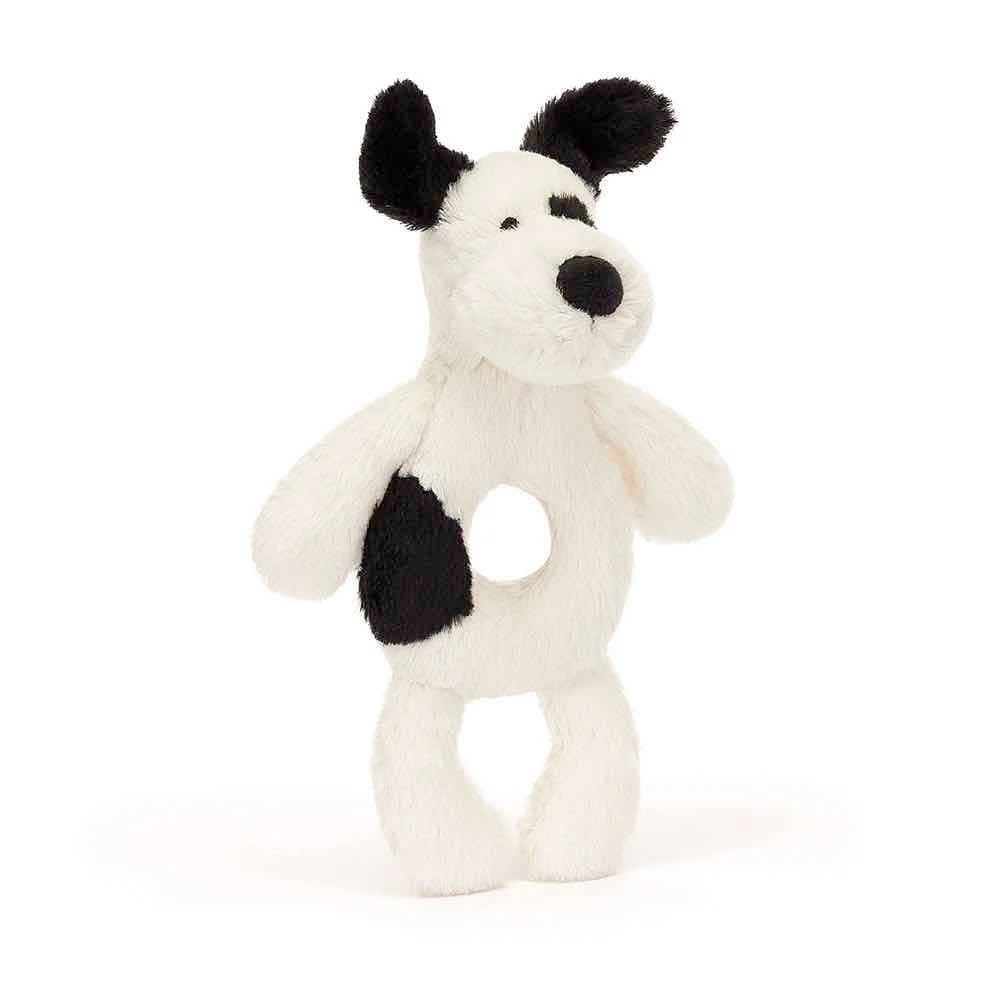Rattle - Rufferty Black &amp; Cream Puppy