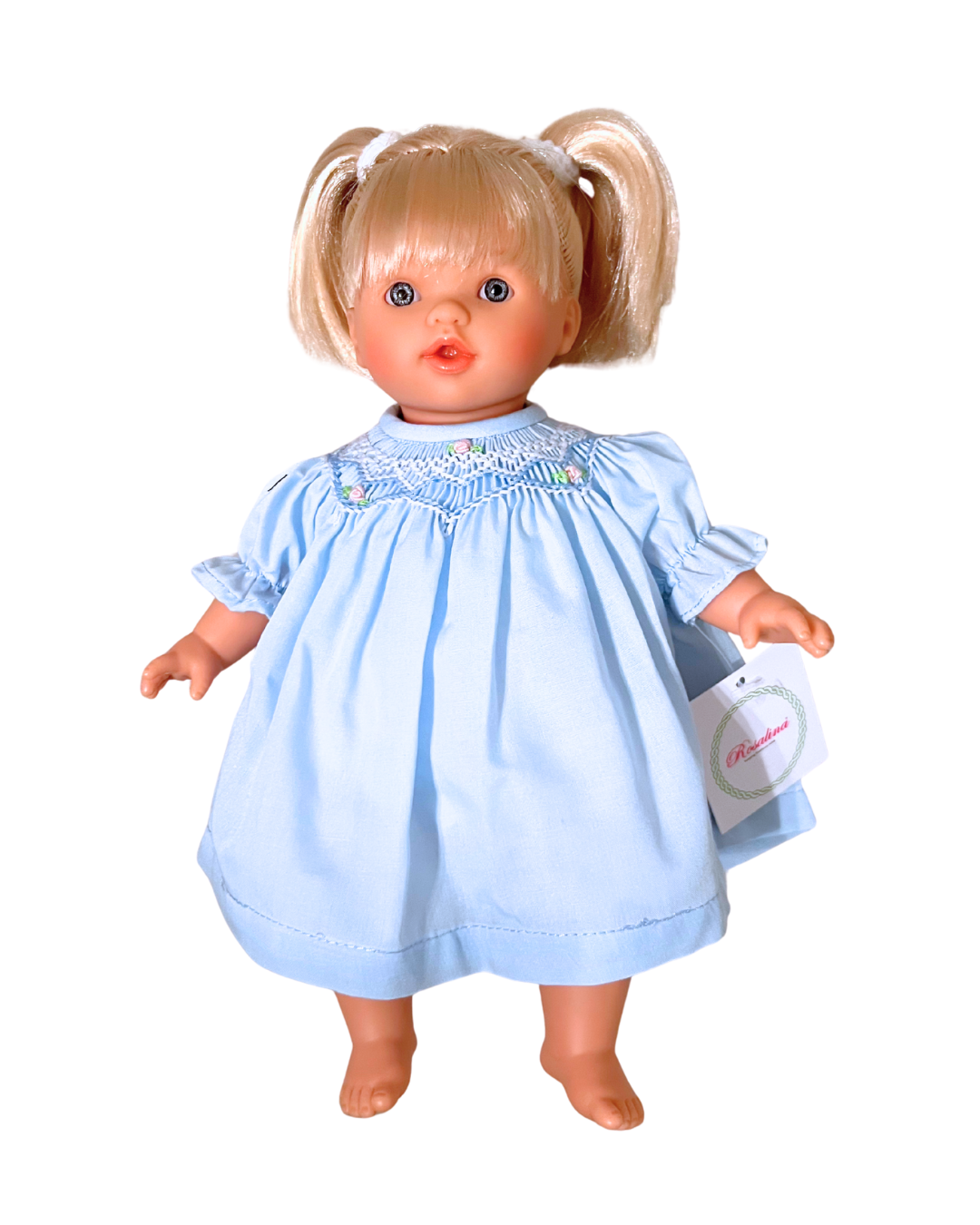 rosalina Ivy 10" Doll - Blue Eyed Blonde Hair - Blue Smocked Dress