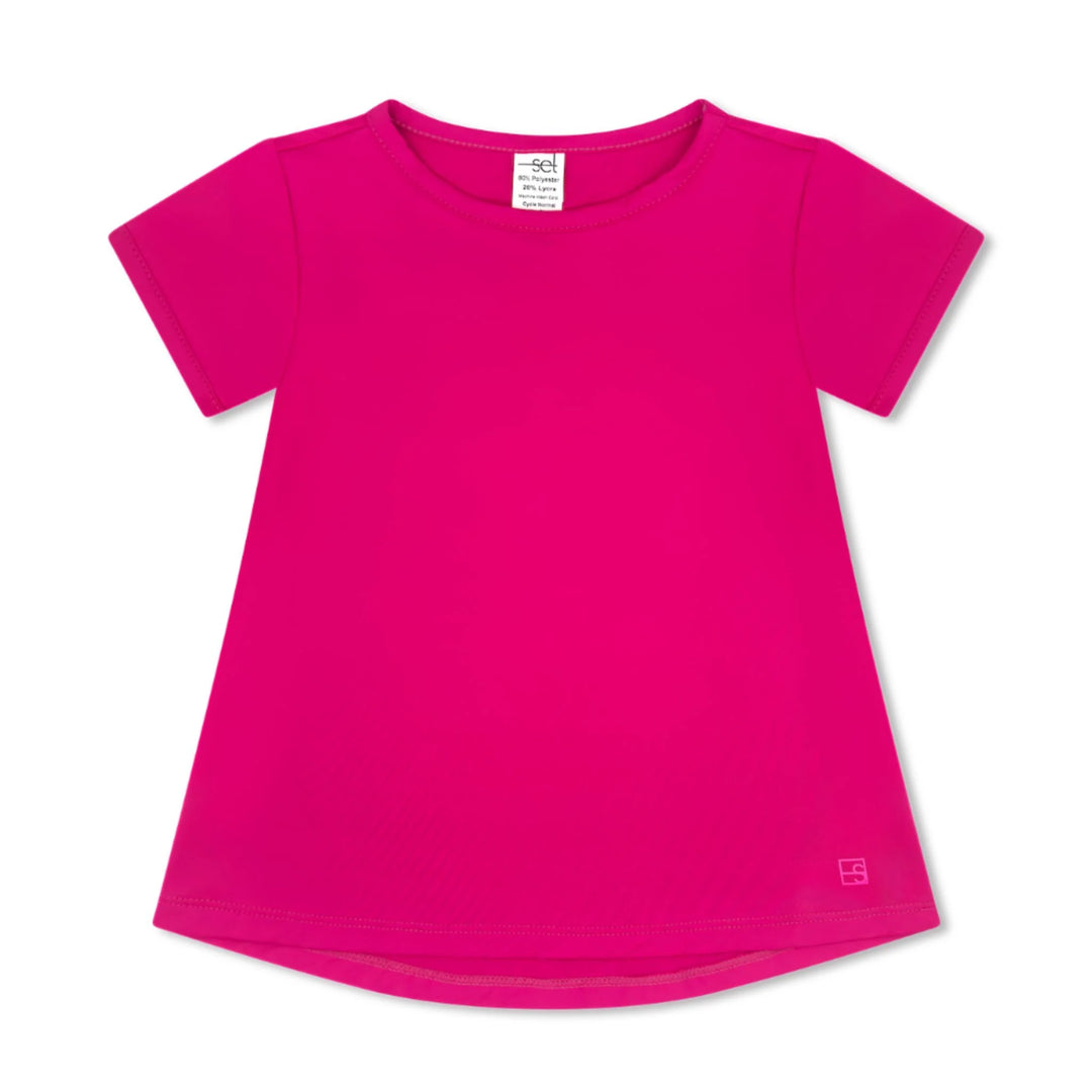 Bridget Basic Tee - Power Pink