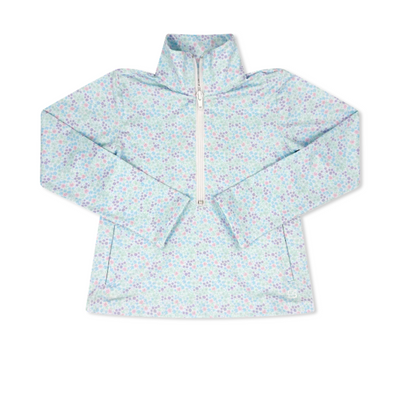 set athletics lullaby set Heather Half Zip - Frosted Floral