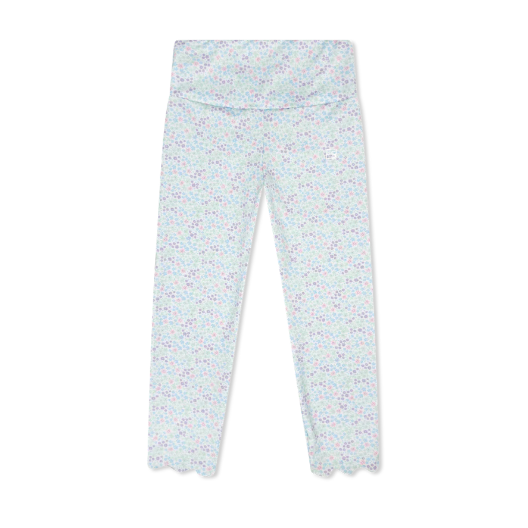 Sadie Scallop Legging - Frosted Floral