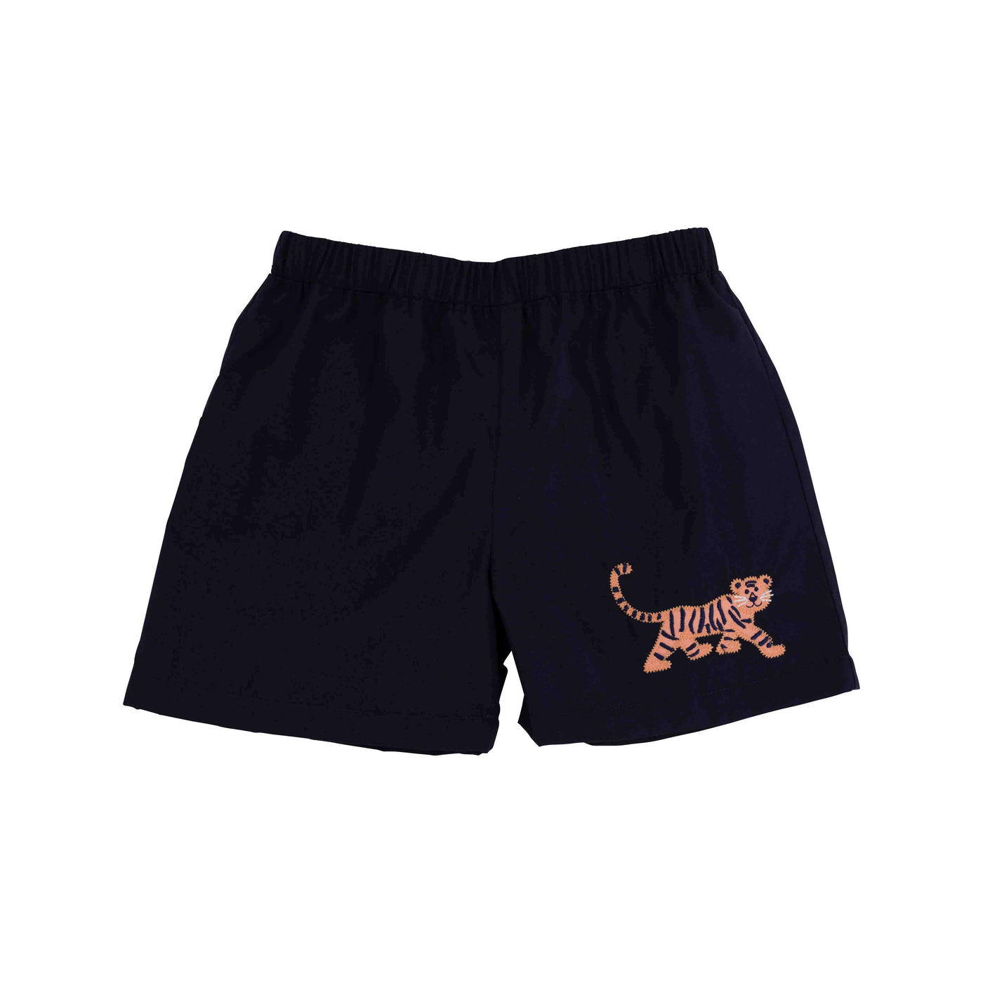 Shelton Shorts - Nantucket Navy with Beale Street Blue Stork & Tiger Applique