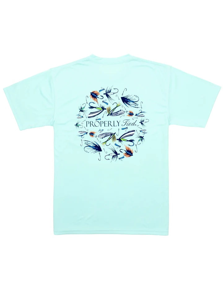 T-Shirt Short Sleeve  Performance- Stay Fly - Seafoam