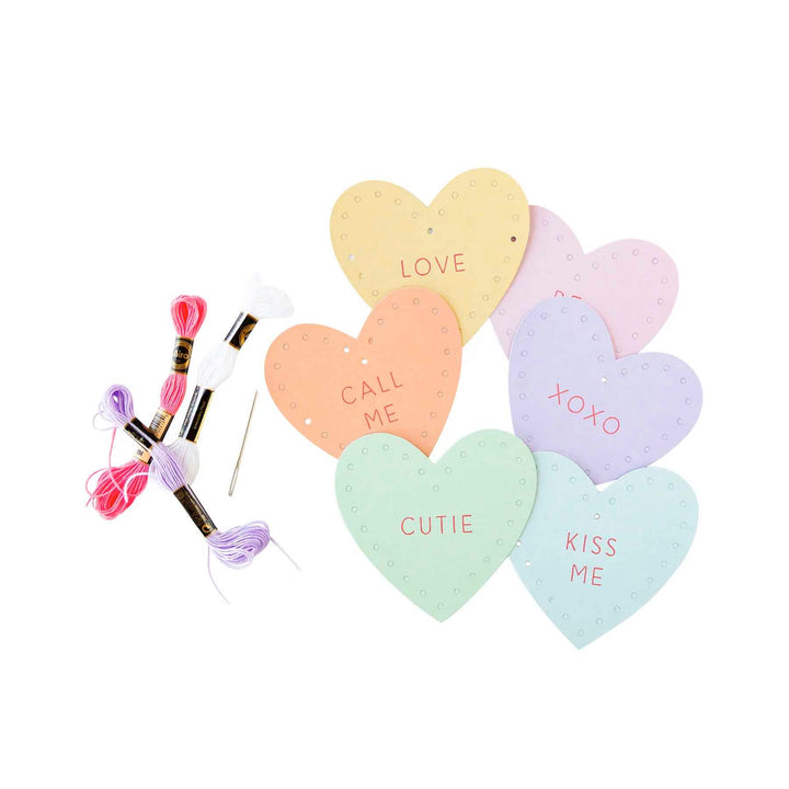 Heart Stitched Valentine Cards