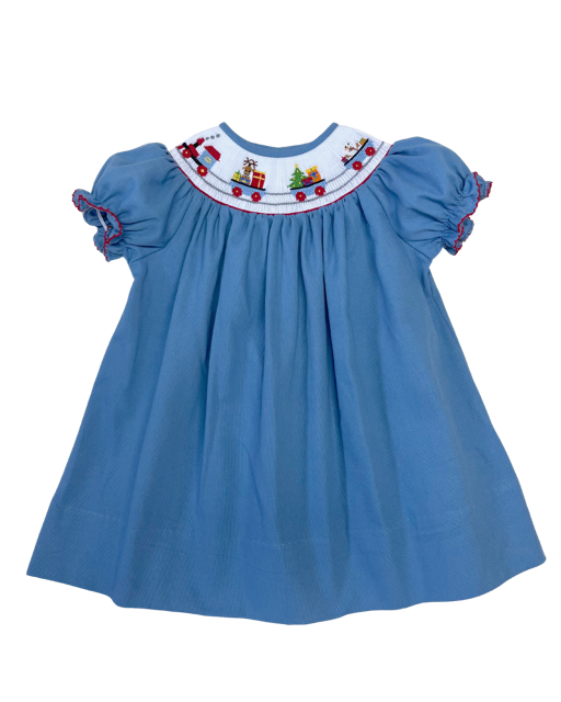 Emma Smocked Bishop Dress - Train