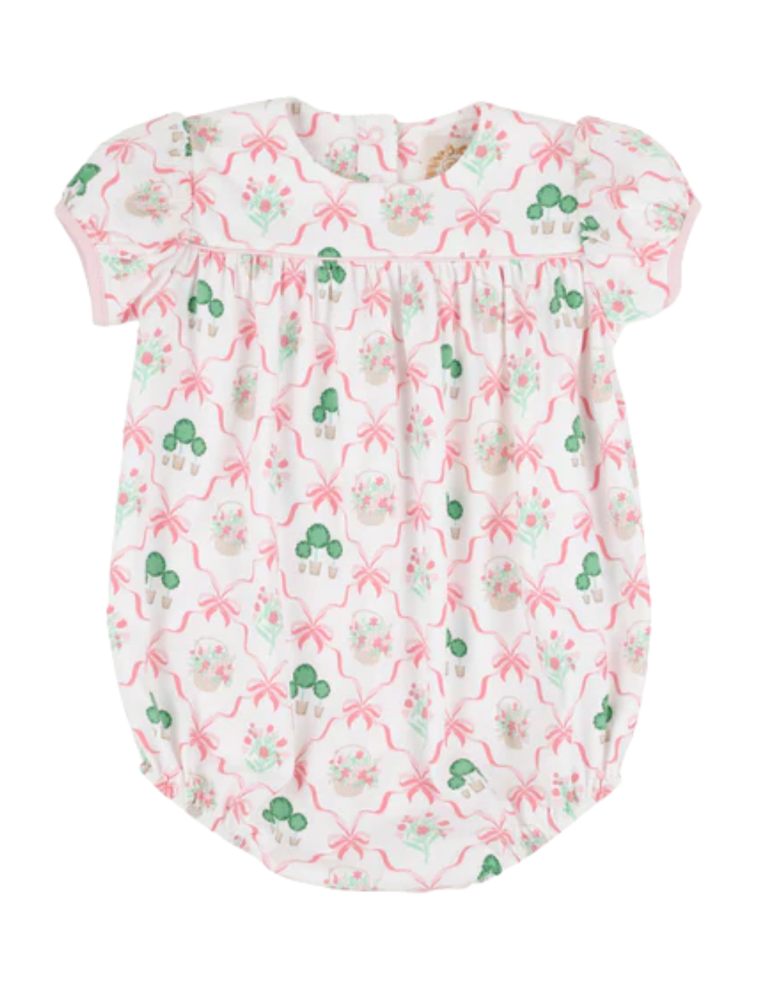 tbbc Blythe Bubble - Boxwoods & Bows with Palm Beach Pink