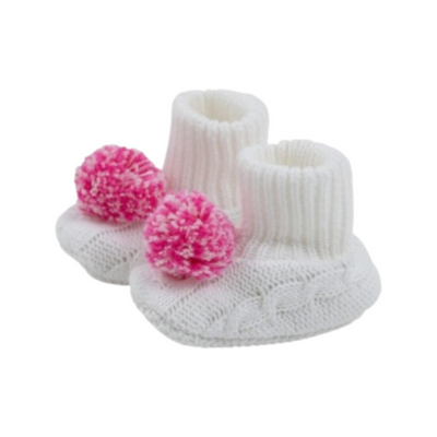 TBBC Bryer Bootie - Worth Avenue White with Palm Beach Pink & Hamptons Hot Pink