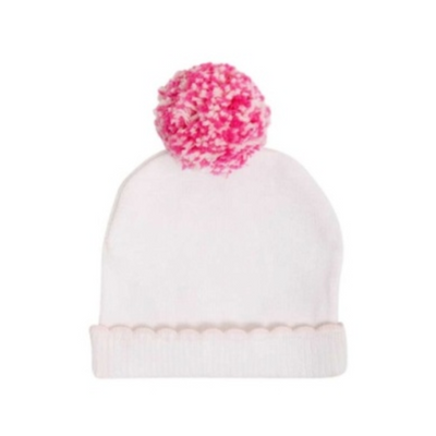 TBBC I'm Here Hat - Worth Avenue White with Palm Beach Pink