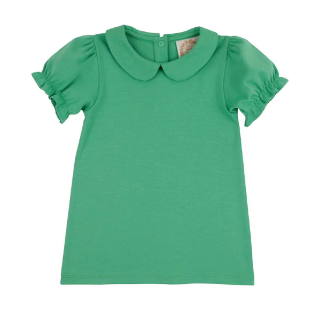 TBBC Maudes Peter Pan Collar Shirt SS - Pima - Gibson Island Green