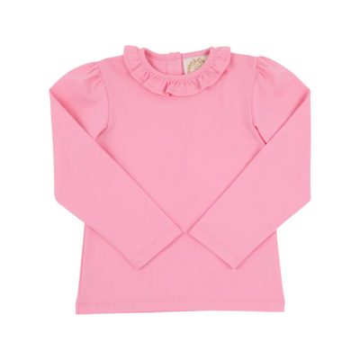 tbbc Reece Ruffle Top - Hamptons Hot Pink