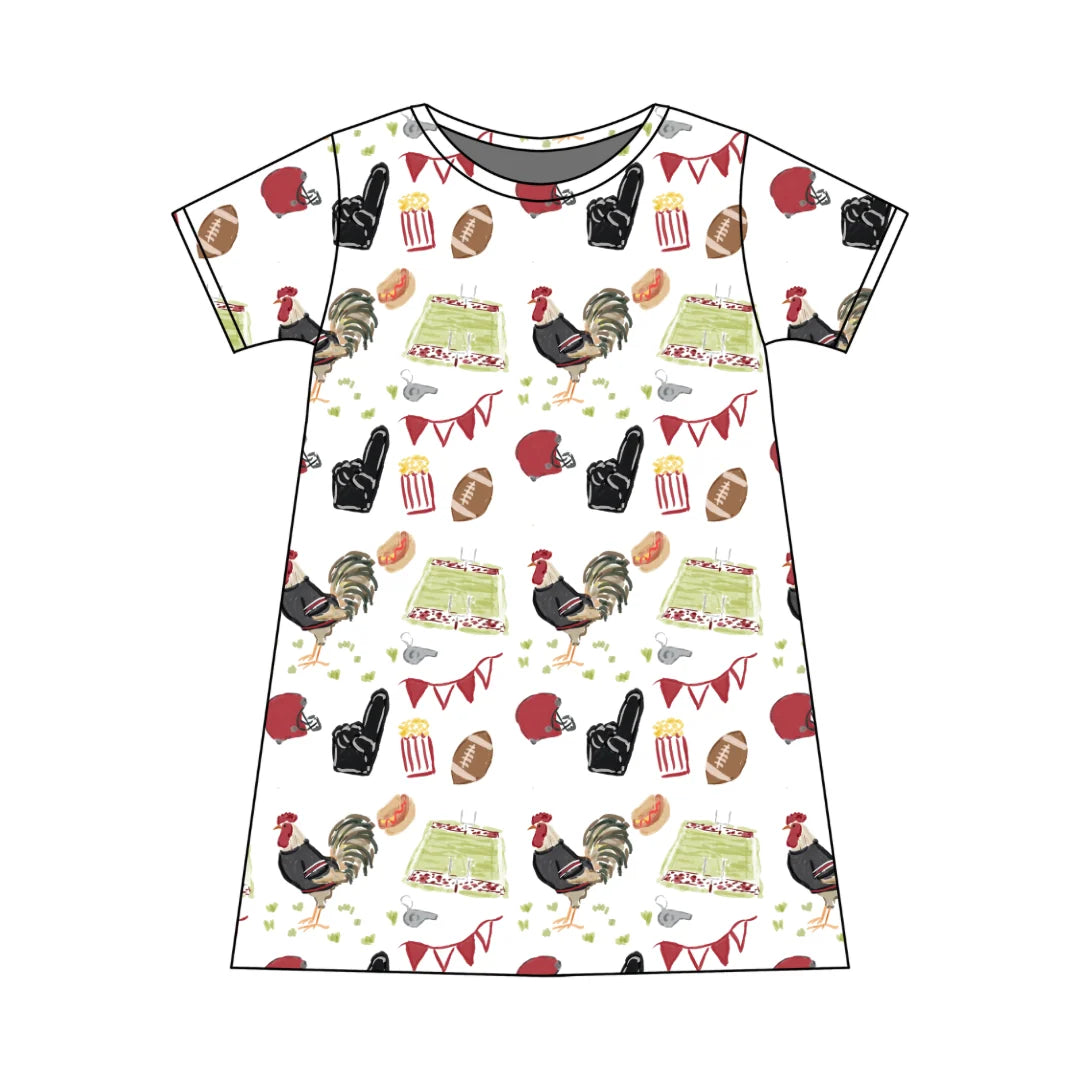 three little ducks Charlotte Play Dress - Game Day Rooster usc gamecocks