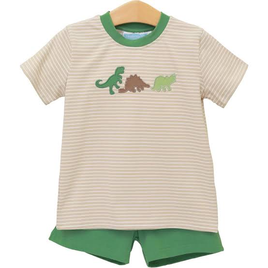 trotter street kids Short Set - Dino-Mite