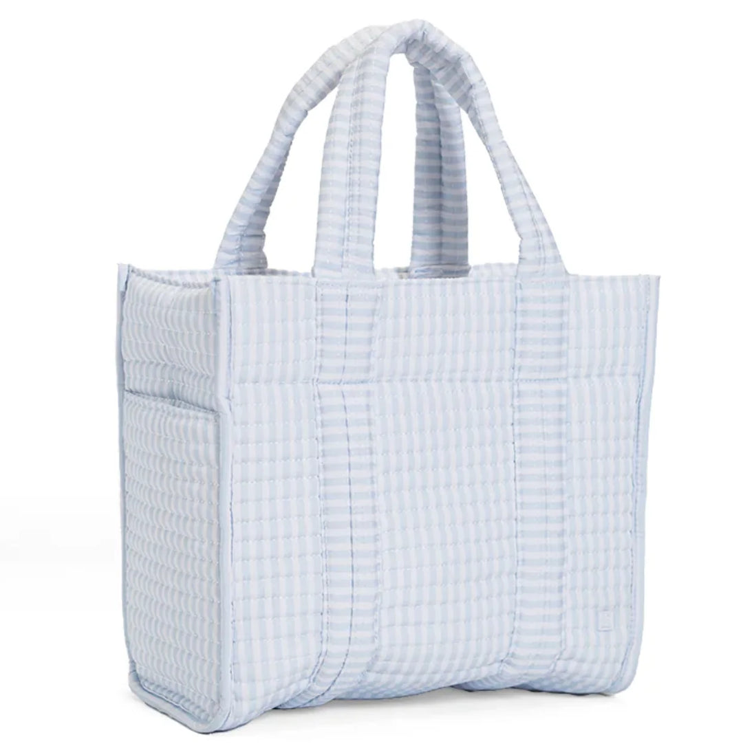 TRVL Quilted Mini Go Go Tote - Pimlico Stripe Blue