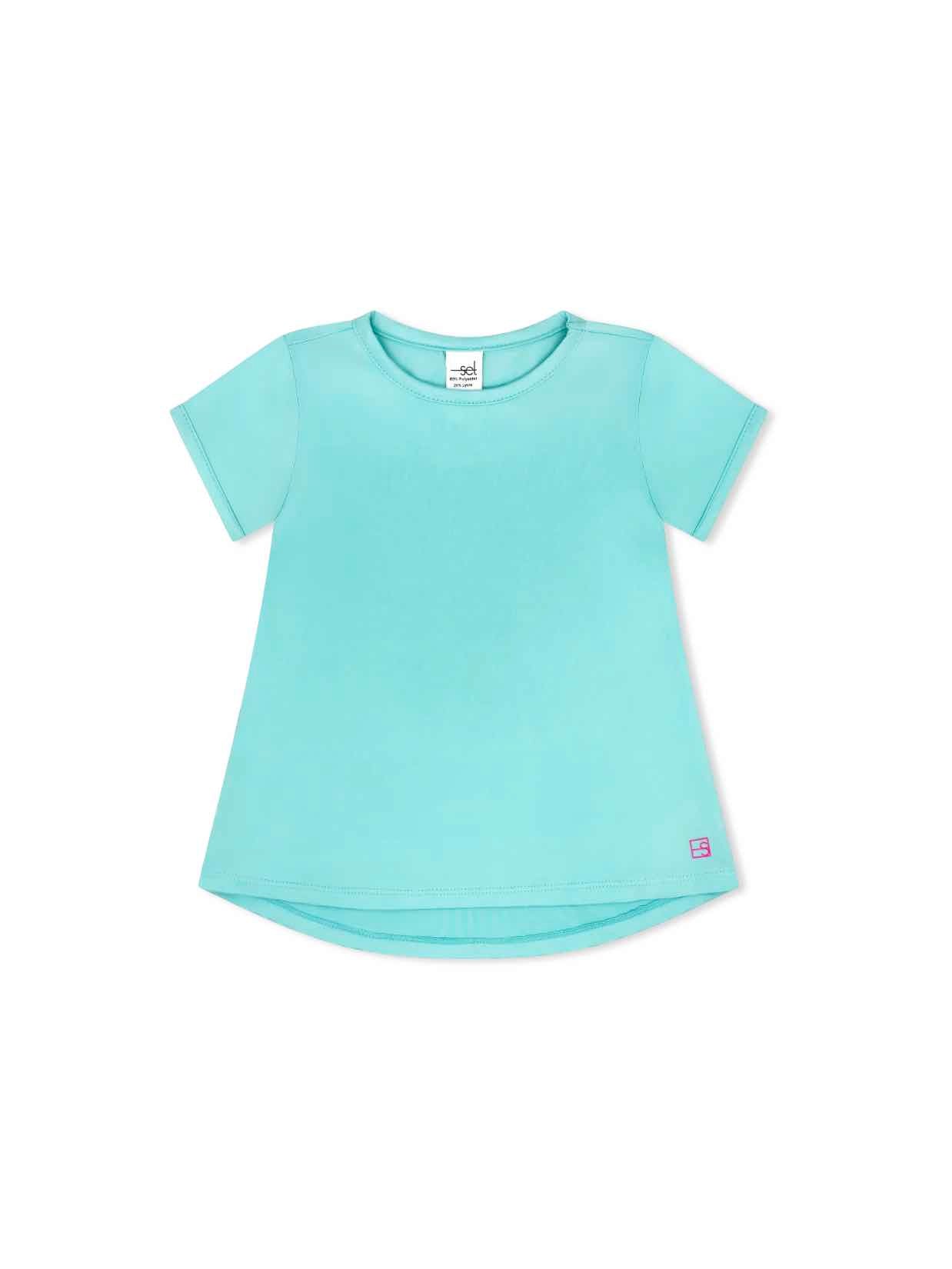 Bridget Basic Tee - Totally Turquoise