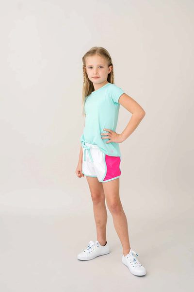 Bridget Basic Tee - Totally Turquoise