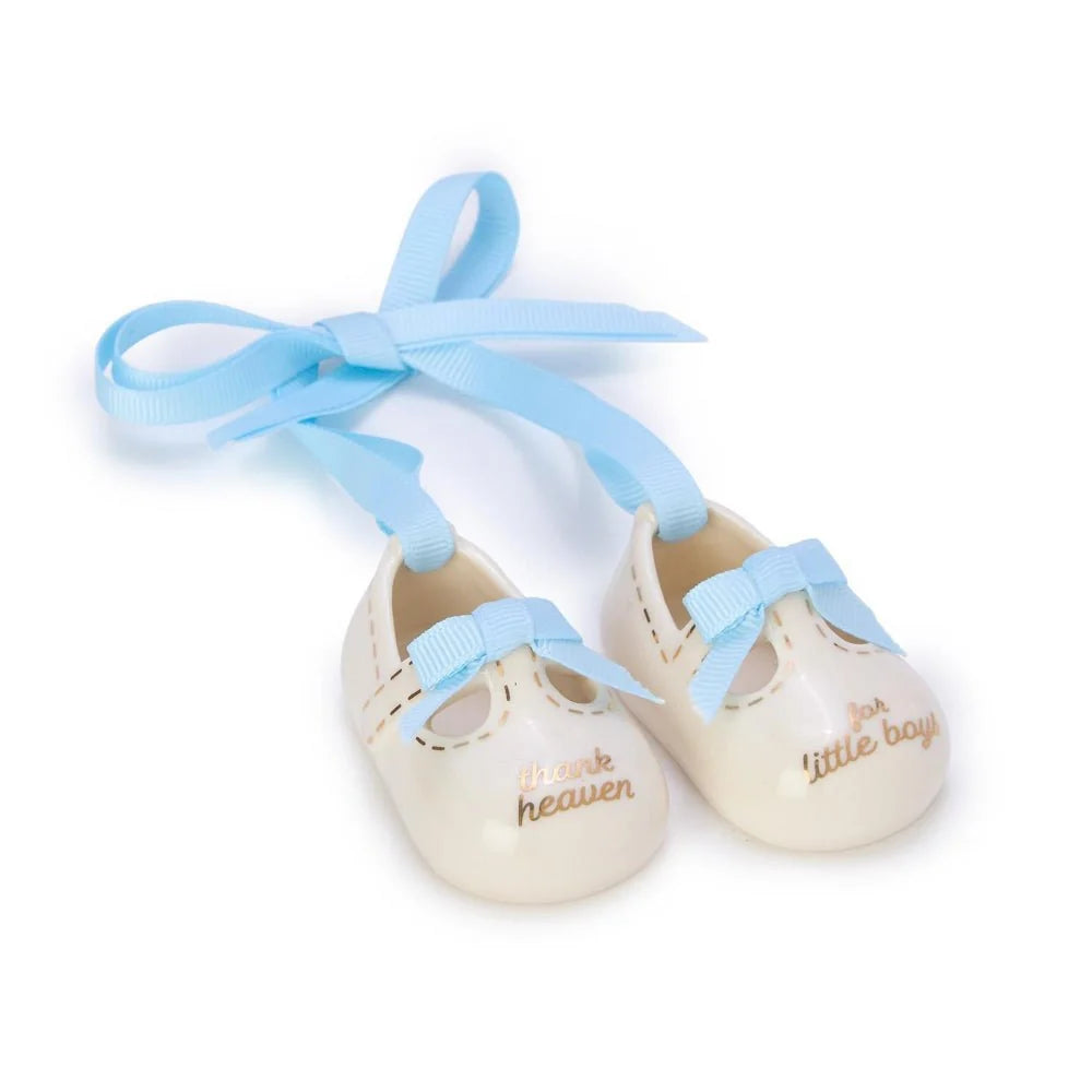 Baby Shoes Ornament - Thank Heaven for Little Boys