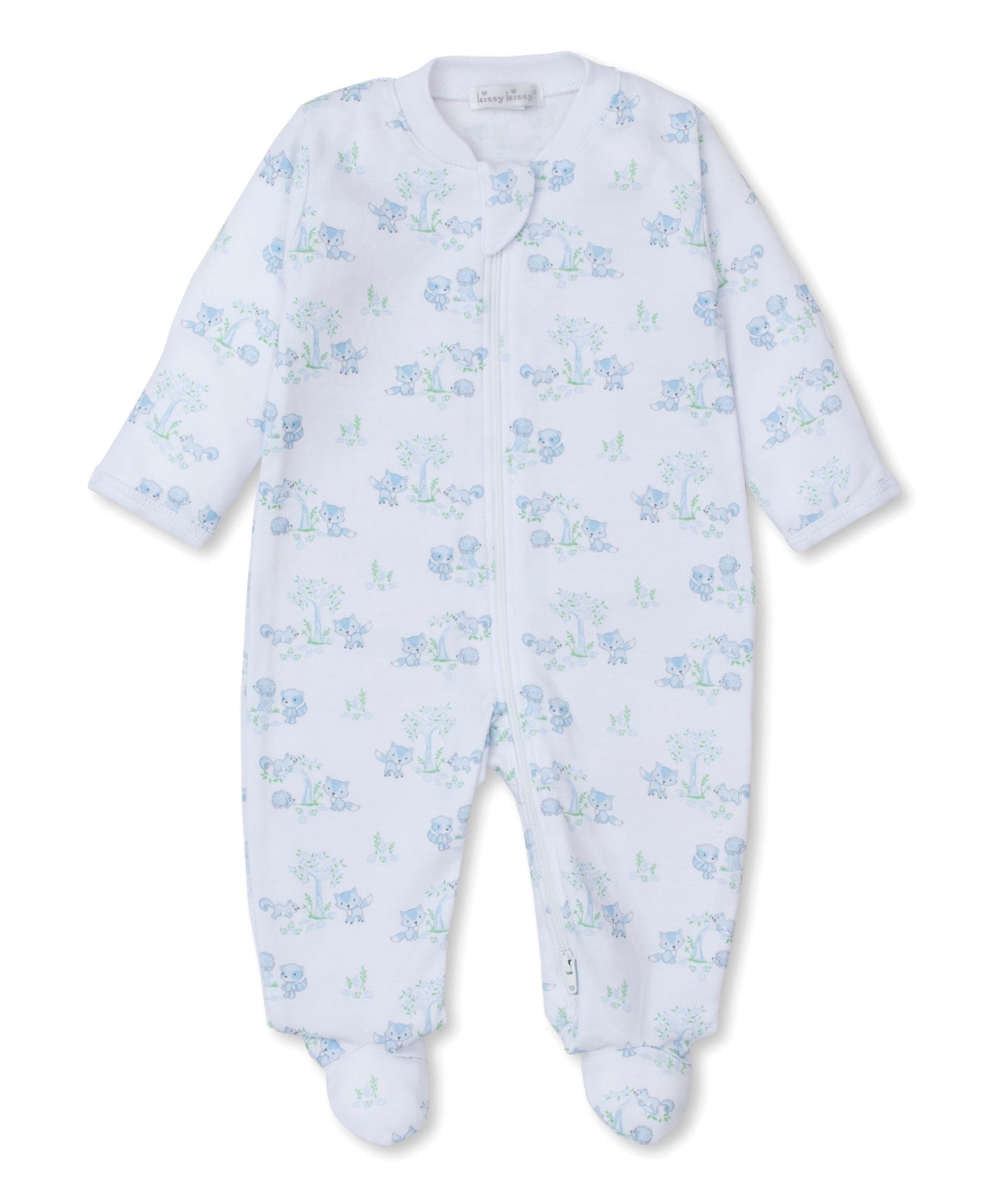 Footie Zipped - Forest Fun - Blue