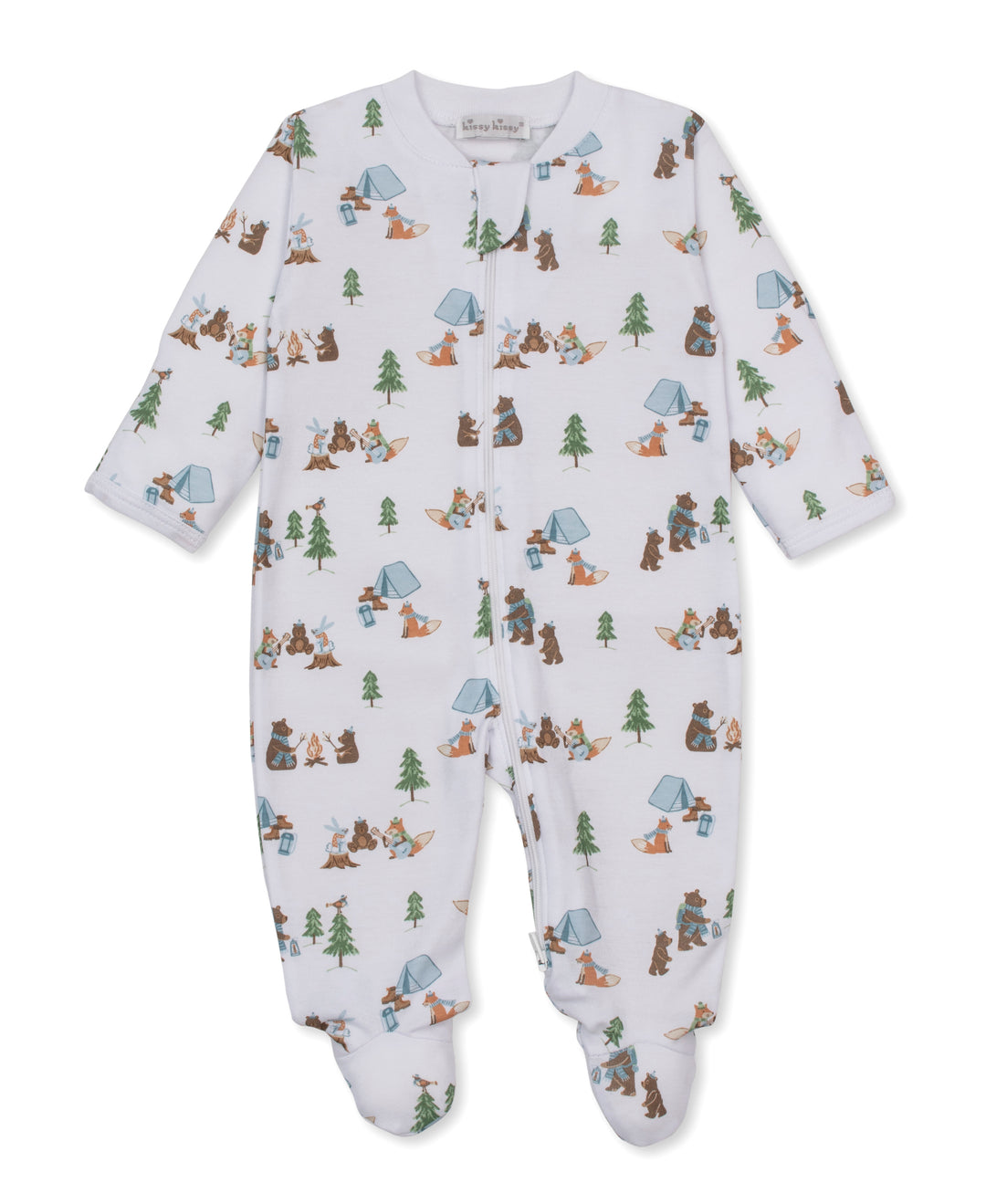 kissy kissy Footie Zipped - Campsite Friends