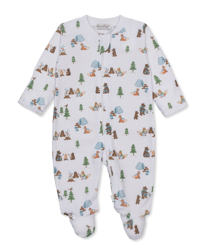 kissy kissy Footie Zipped - Campsite Friends