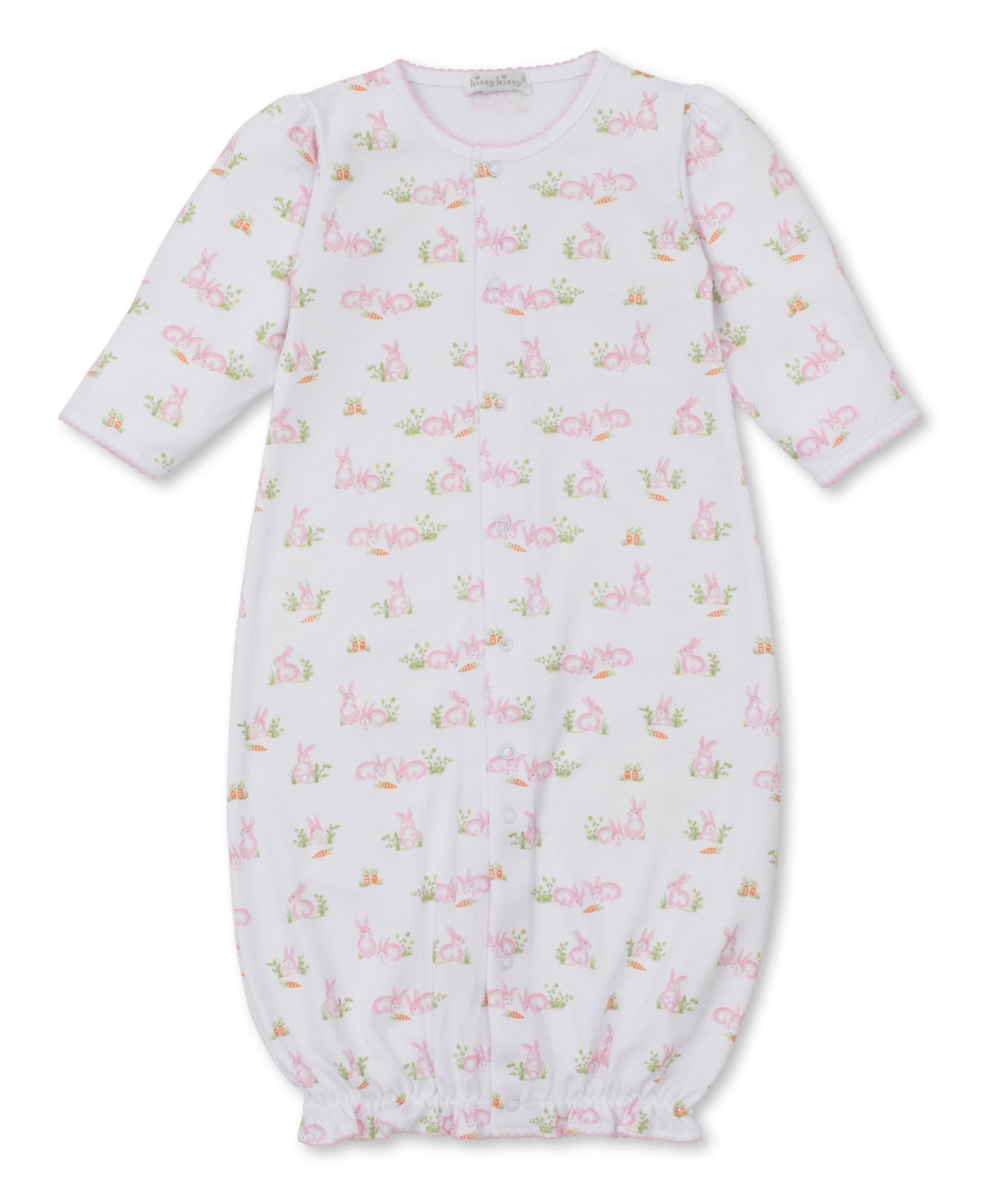 Convertible Gown - Baby Bunny Patch - Pink