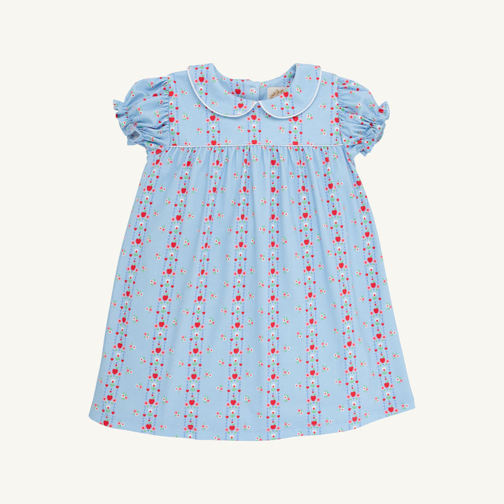 tbbc Holly Day Dress - First Day Flowers with Worth Avenue White