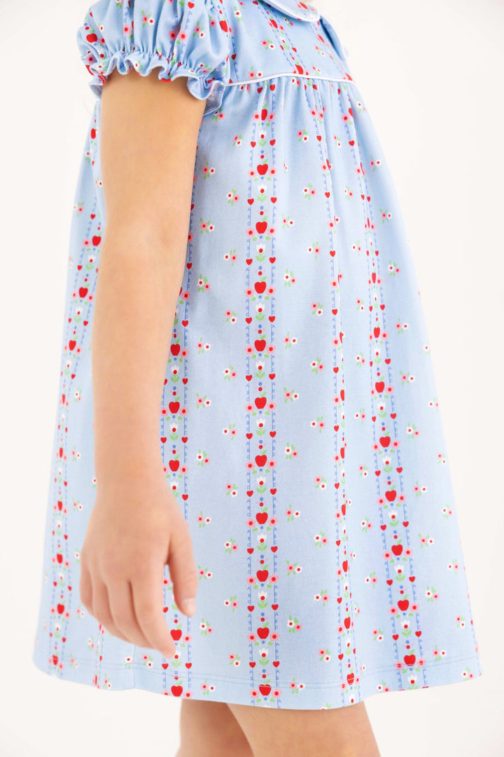 Holly Day Dress - First Day Flowers with Worth Avenue White