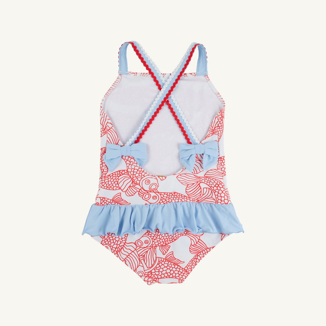 Taylor Bay Bathing Suit - Big Fish Red