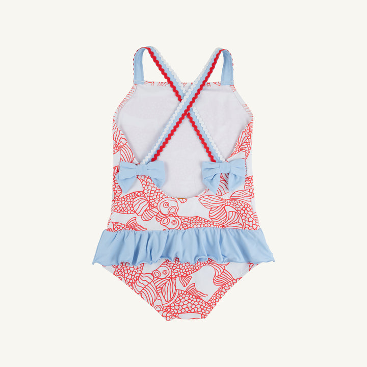 Taylor Bay Bathing Suit - Big Fish Red