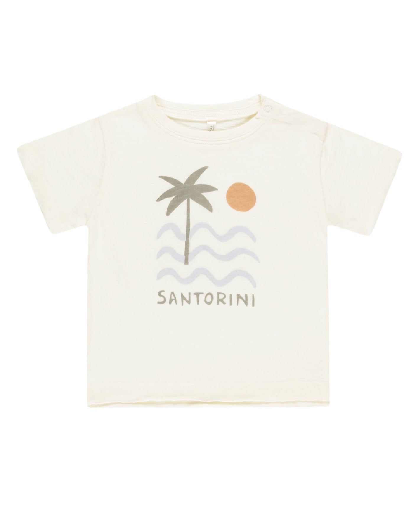 Raw Edge Tee - Santorini