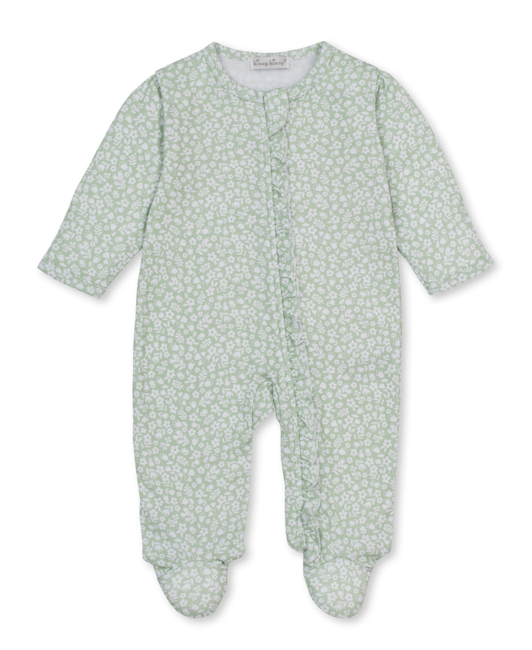 kissy kissy Footie Zipped - Autumn Meadows Green