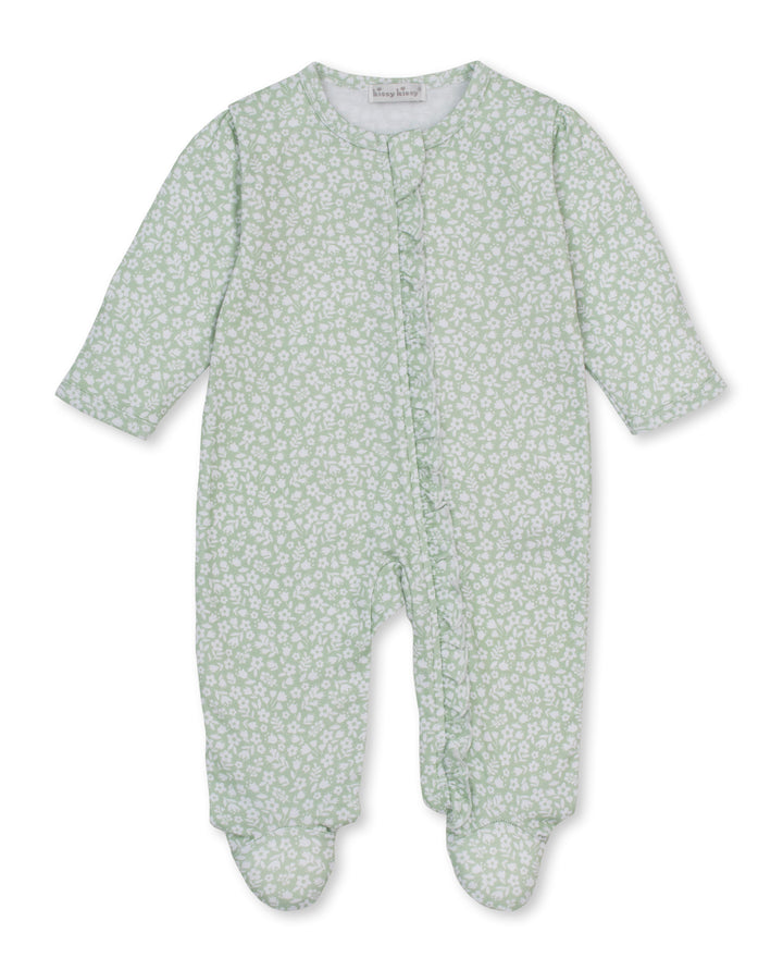 kissy kissy Footie Zipped - Autumn Meadows Green