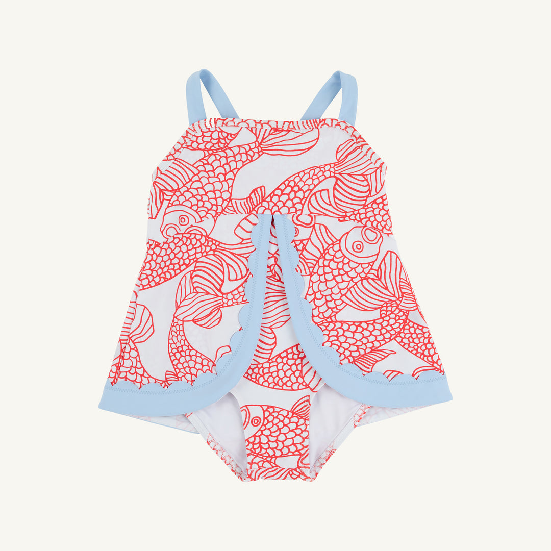 tbbc Stratford Scallop Swimsuit - Big Fish Red