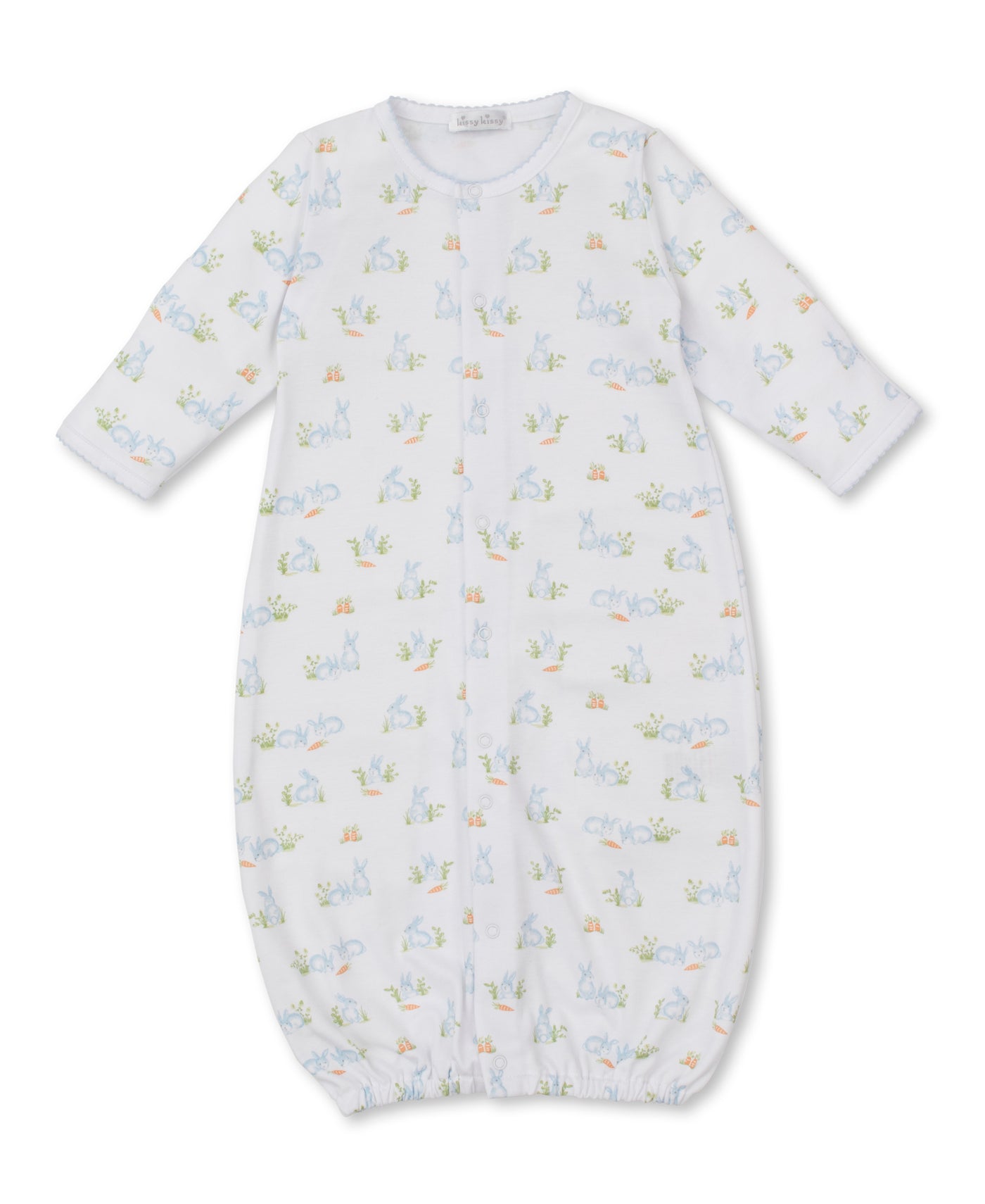 Convertible Gown - Baby Bunny Patch - Blue