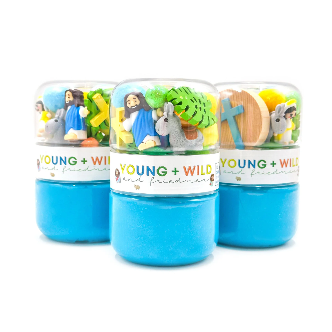 young wild and friedman Grab & Go Dough Jar - Easter