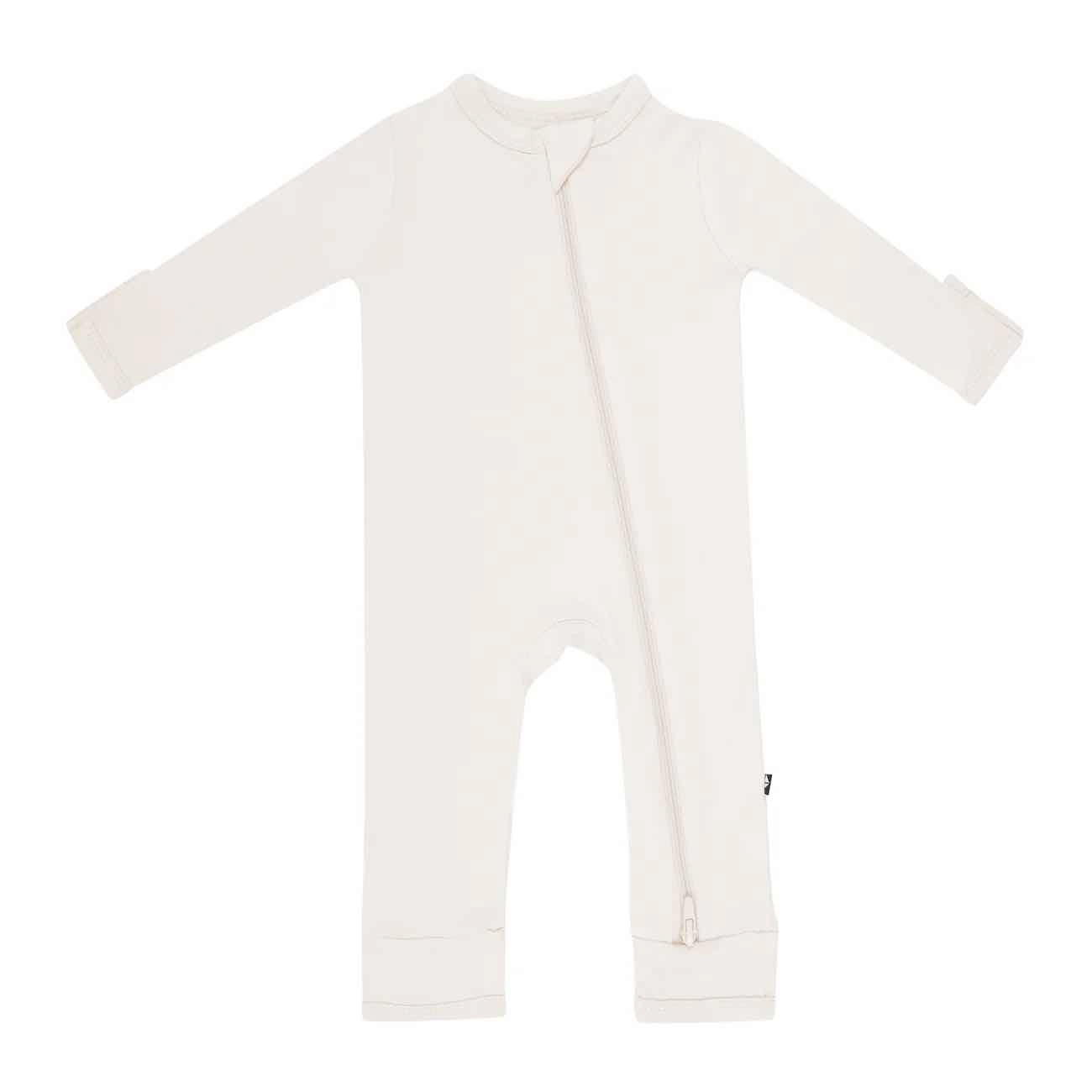 Zippered Romper - Oat