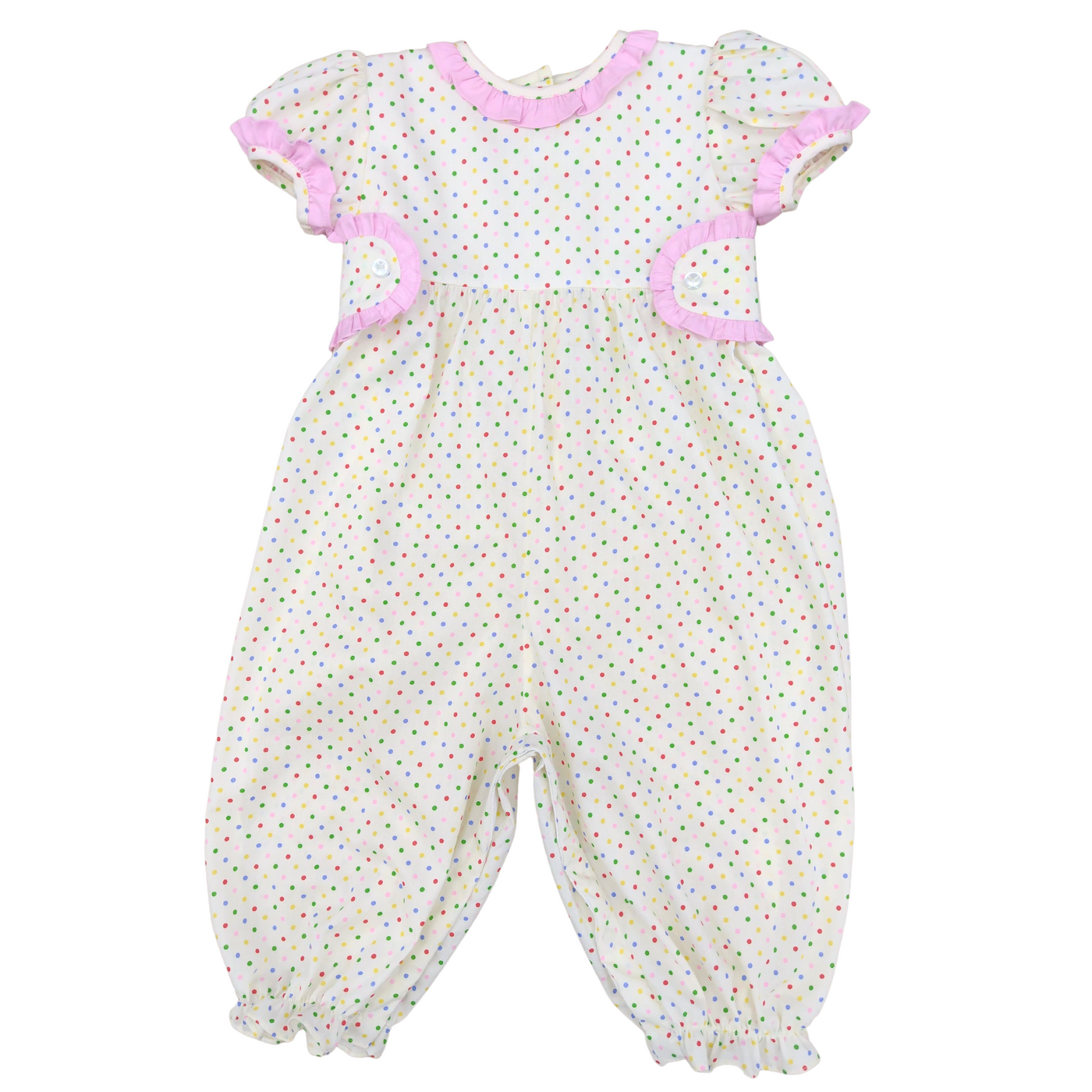 Tabitha Long Bubble - Multi Dot with Pink