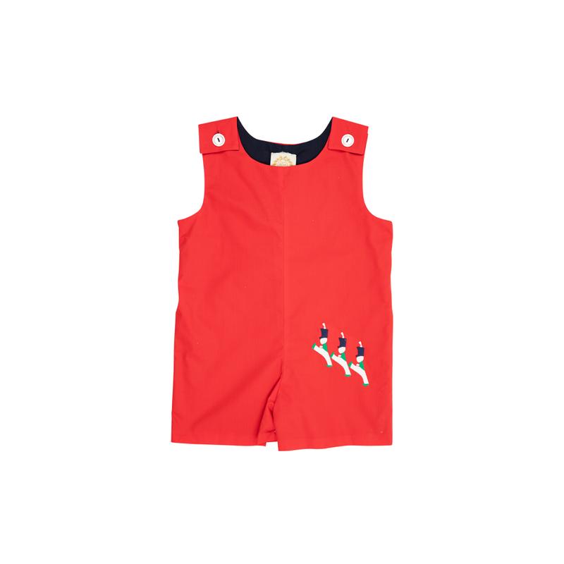 Jack Keene Jon Jon - Richmond Red with Toy Soldier Applique