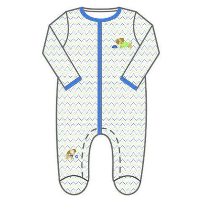 Magnolia Baby Embroidered Footie