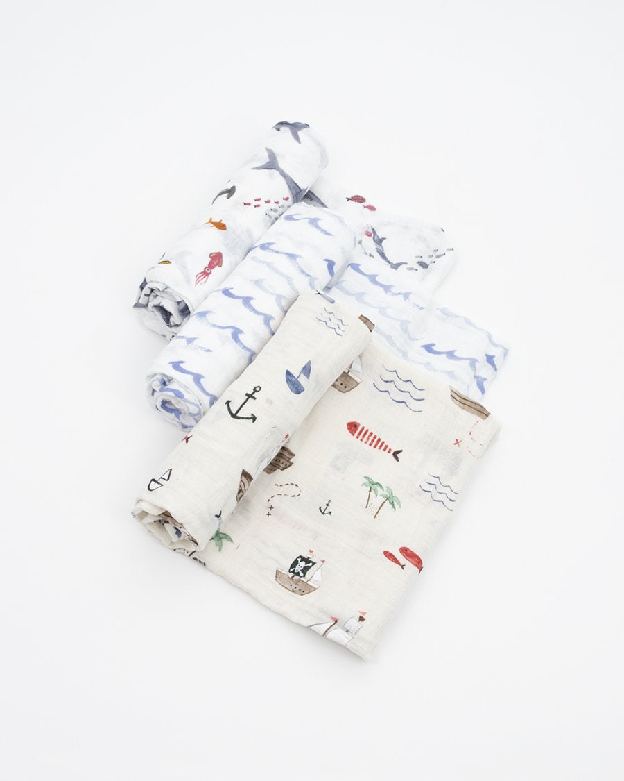 Little Unicorn Cotton Muslin Swaddle 3 Pack