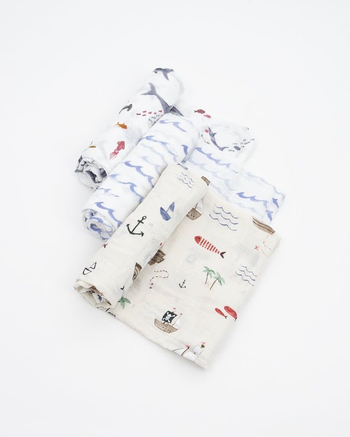 Little Unicorn Cotton Muslin Swaddle 3 Pack